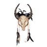 Wit Sjamanistisch Schedelmasker Met Hoorns