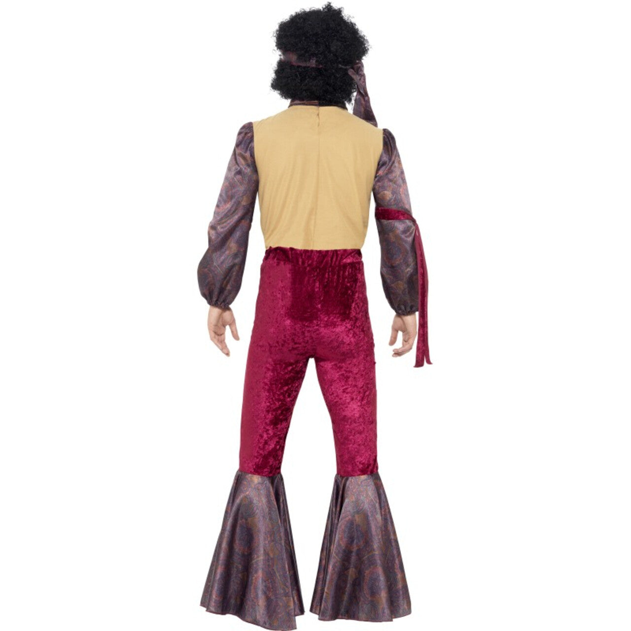 Op deze afbeelding zie je een Kostuums, van het merk Smiffy's. Jaren 70 Psychedelische Hippie Man Kostuum