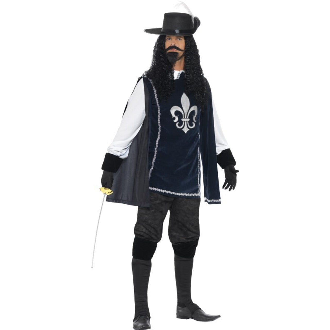 Op deze afbeelding zie je een Kostuums, van het merk Smiffy's. Luxe Musketier Man Kostuum