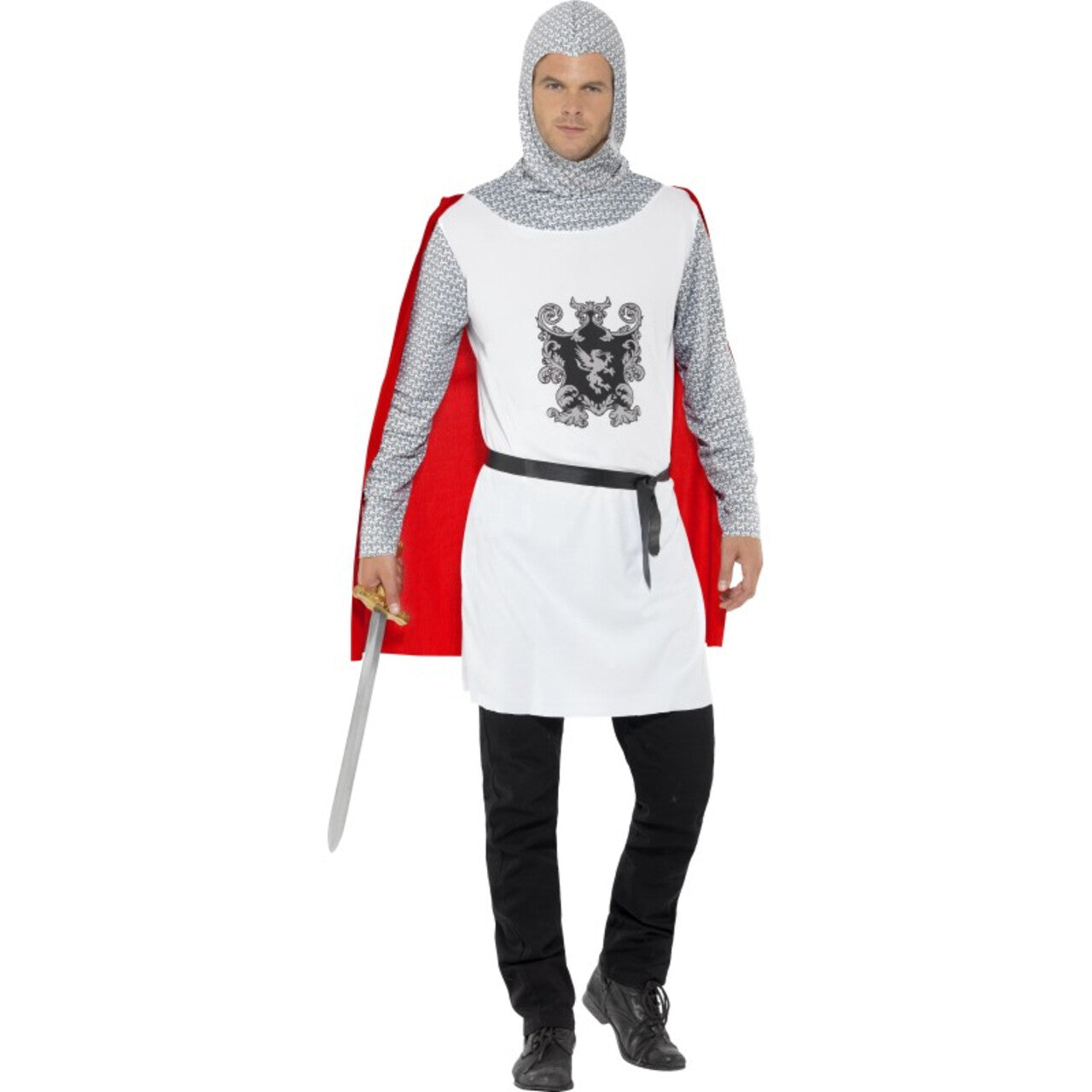 Op deze afbeelding zie je een Kostuums, van het merk Smiffy's. Strijdende Ridder Man Kostuum