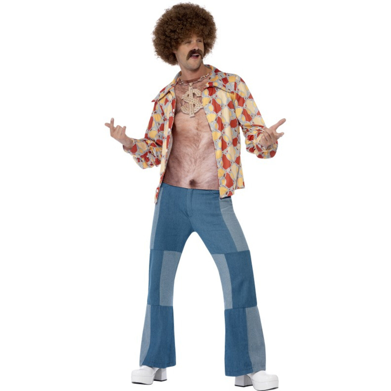 Op deze afbeelding zie je een Kostuums, van het merk Smiffy's. Harige Borst Hemd Man