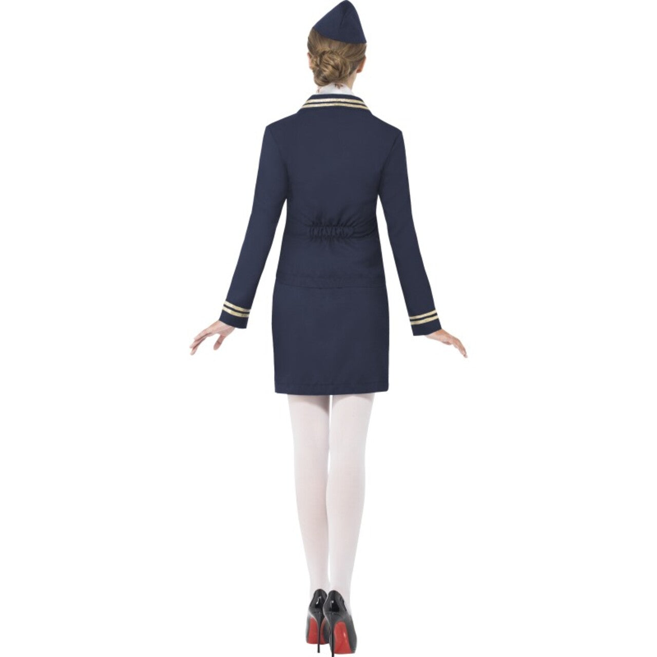 Op deze afbeelding zie je een Kostuums, van het merk Smiffy's. Stacey Stewardess Vrouw Kostuum