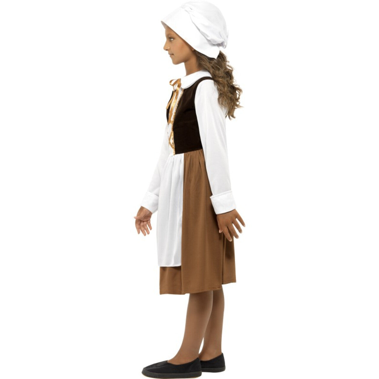 Op deze afbeelding zie je een Kostuums, van het merk Smiffy's. Engels Koningshuis Tudor Meisje Kostuum