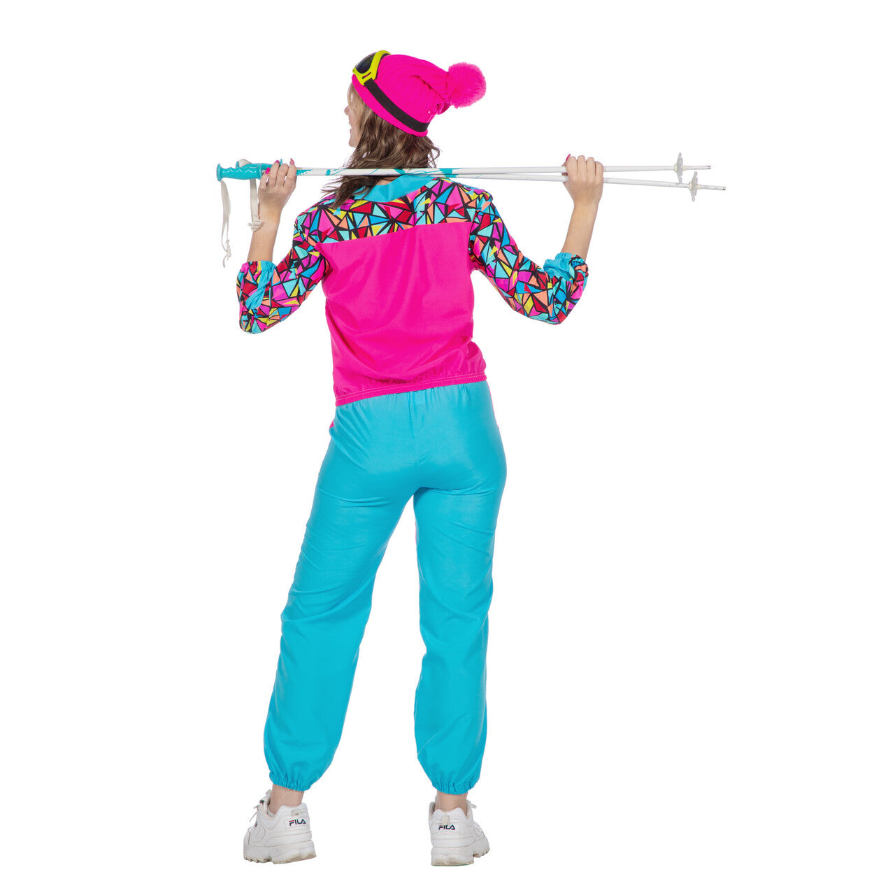 Op deze afbeelding zie je een Kostuums, van het merk Wilbers. Rete Retro Neon Skipak Vrouw Kostuum