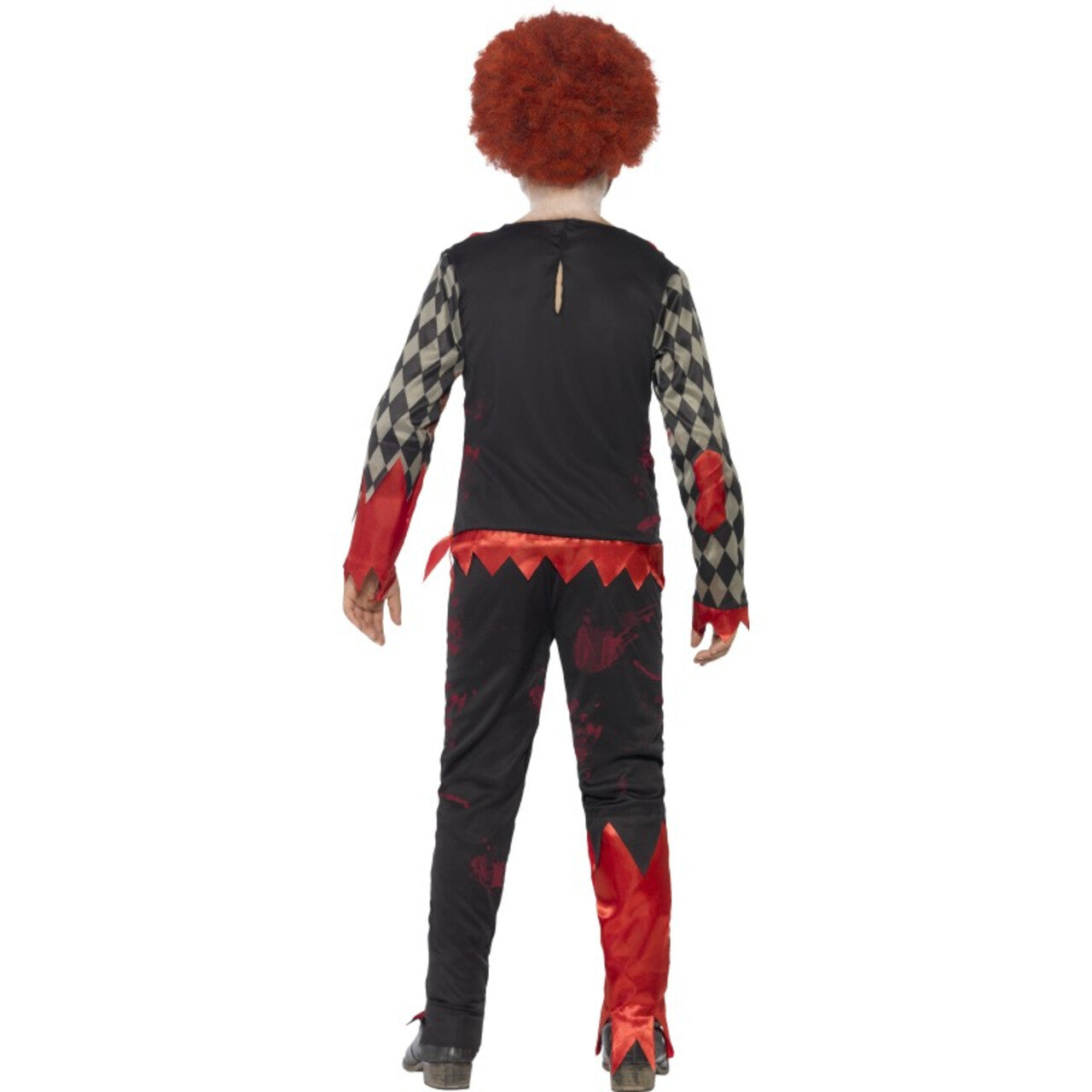 Op deze afbeelding zie je een Kostuums, van het merk Smiffy's. Luxe Zombie Clown Jongen Kostuum