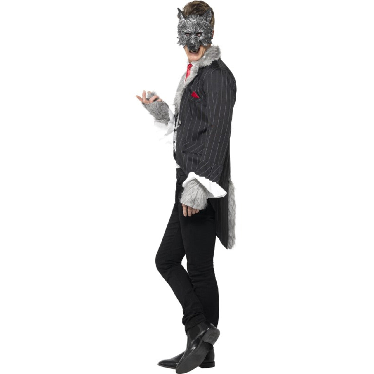 Op deze afbeelding zie je een Kostuums, van het merk Smiffy's. Luxe Grote Boze Wolf Man Kostuum