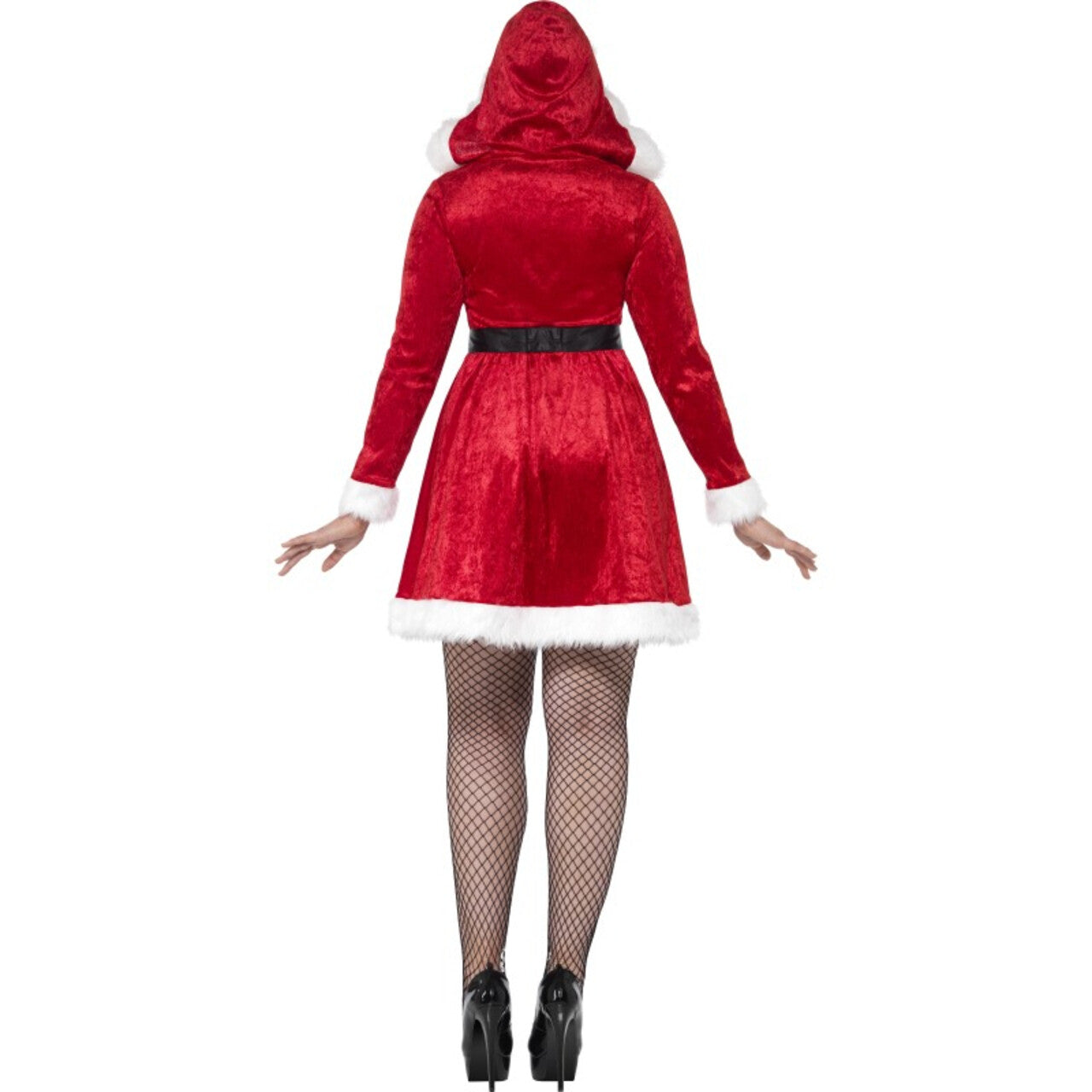 Op deze afbeelding zie je een Kostuums, van het merk Smiffy's. Kerstman Jurk Vrouw Maatje Meer