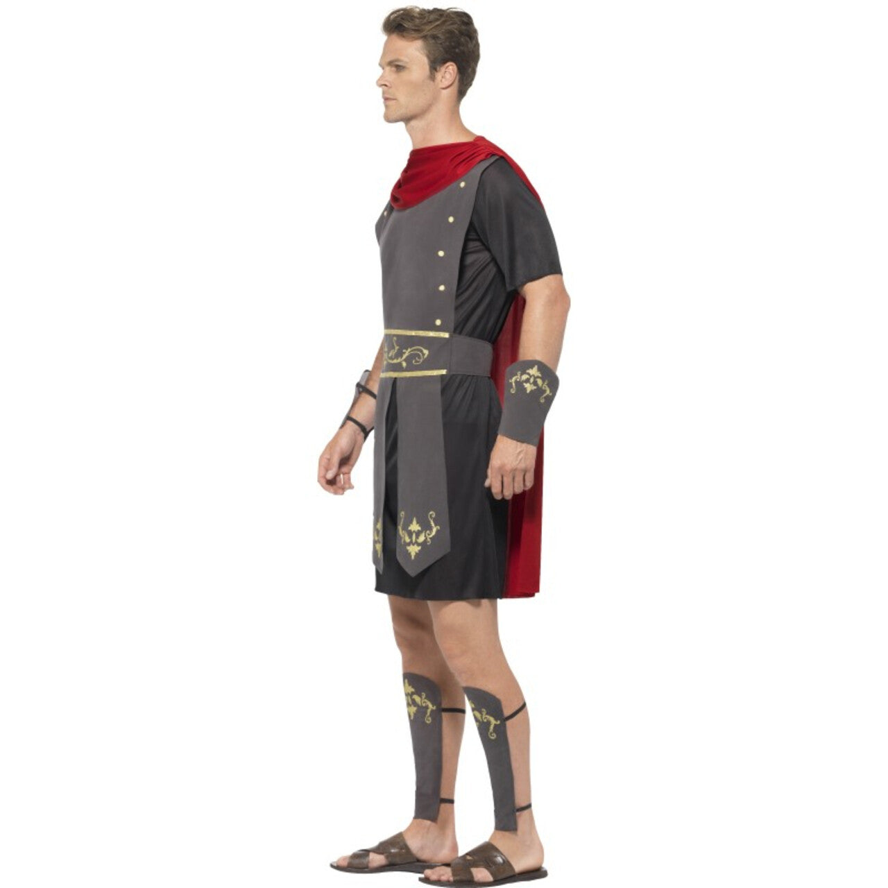 Op deze afbeelding zie je een Kostuums, van het merk Smiffy's. Romeinse Gladiator Enrique Man Kostuum