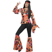 Op deze afbeelding zie je een Kostuums, van het merk Smiffy's. Hippie Emma-Lee Vrouw Kostuum