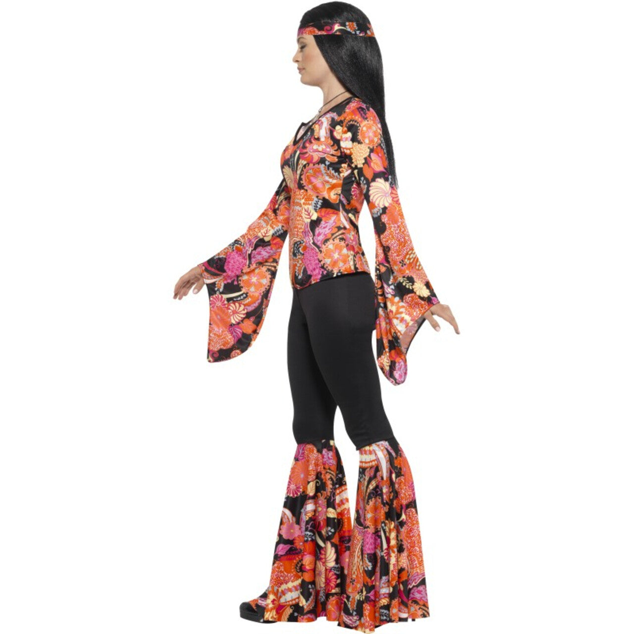 Op deze afbeelding zie je een Kostuums, van het merk Smiffy's. Hippie Emma-Lee Vrouw Kostuum
