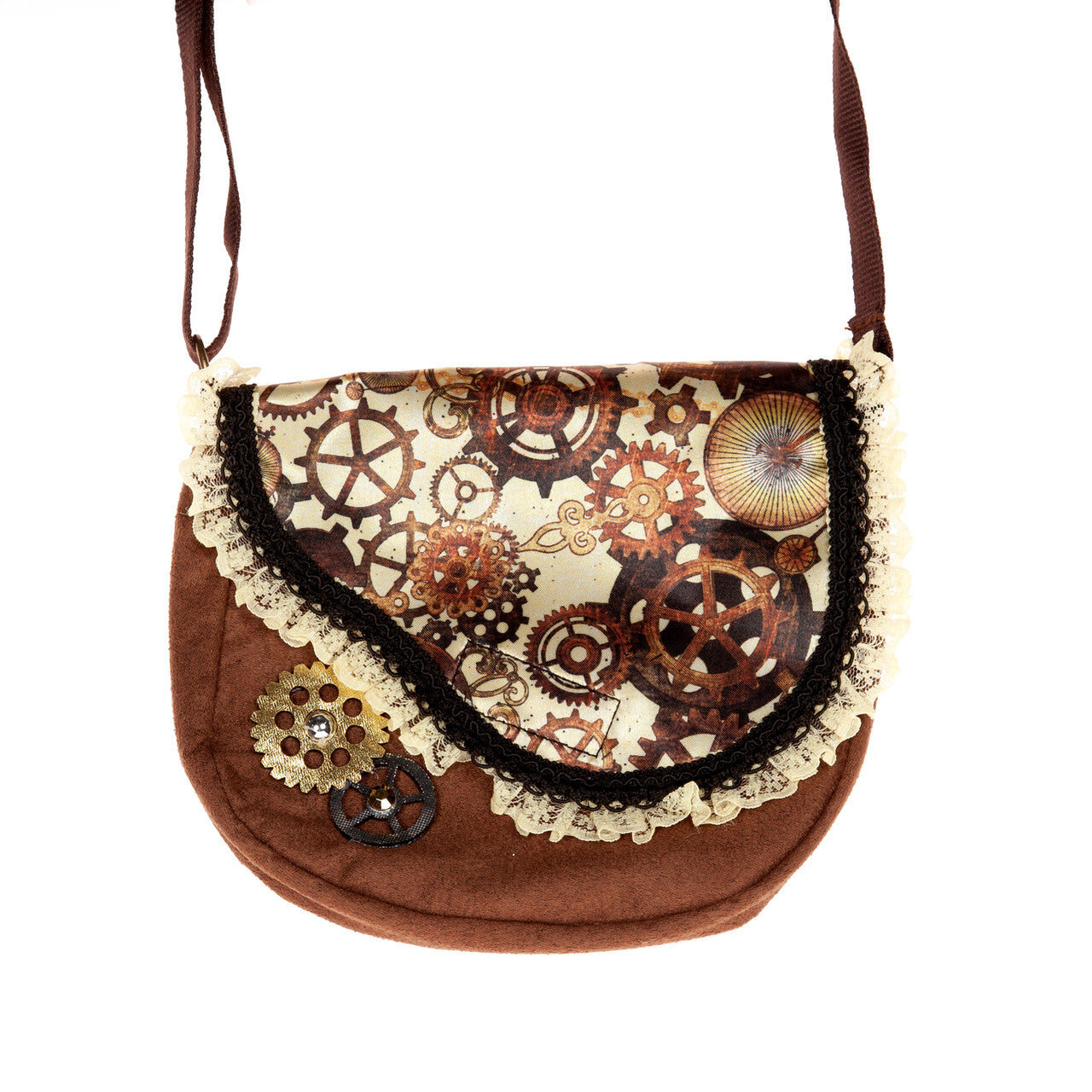 Op deze afbeelding zie je een Accessoires, van het merk Wilbers. Tas Steampunk Stijl Bruin