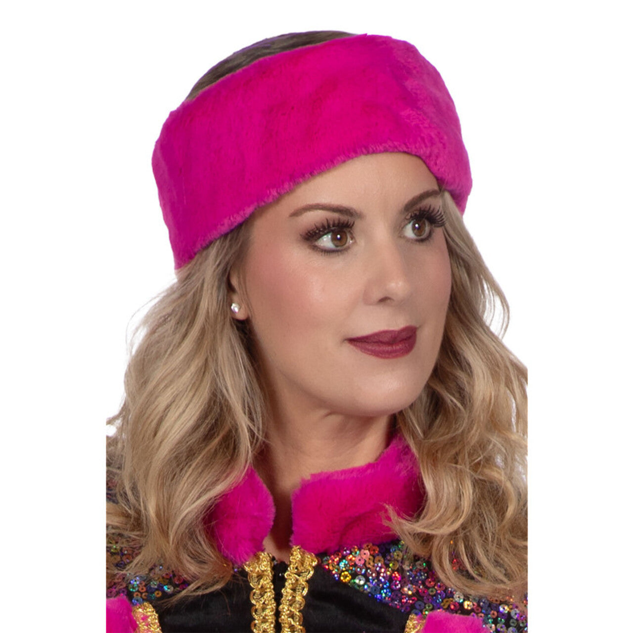Op deze afbeelding zie je een Accessoires, van het merk Wilbers. Hoofdband Pluche Roze