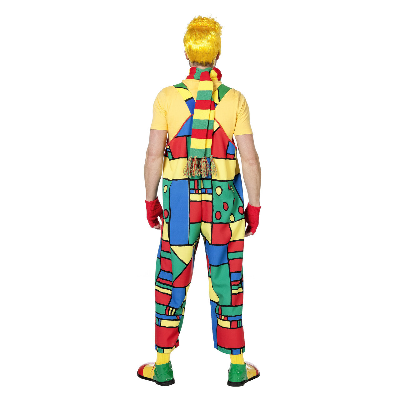 Op deze afbeelding zie je een Kostuums, van het merk Wilbers. Carnaval Boogiewoogie Latzhose Mondriaan Man Kostuum