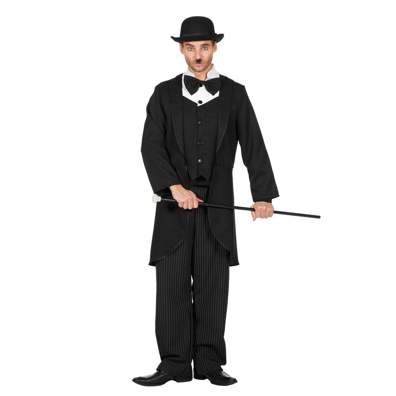 Op deze afbeelding zie je een Kostuums, van het merk Wilbers. Charlie Uit De Stomme Film Volwassen Man Kostuum