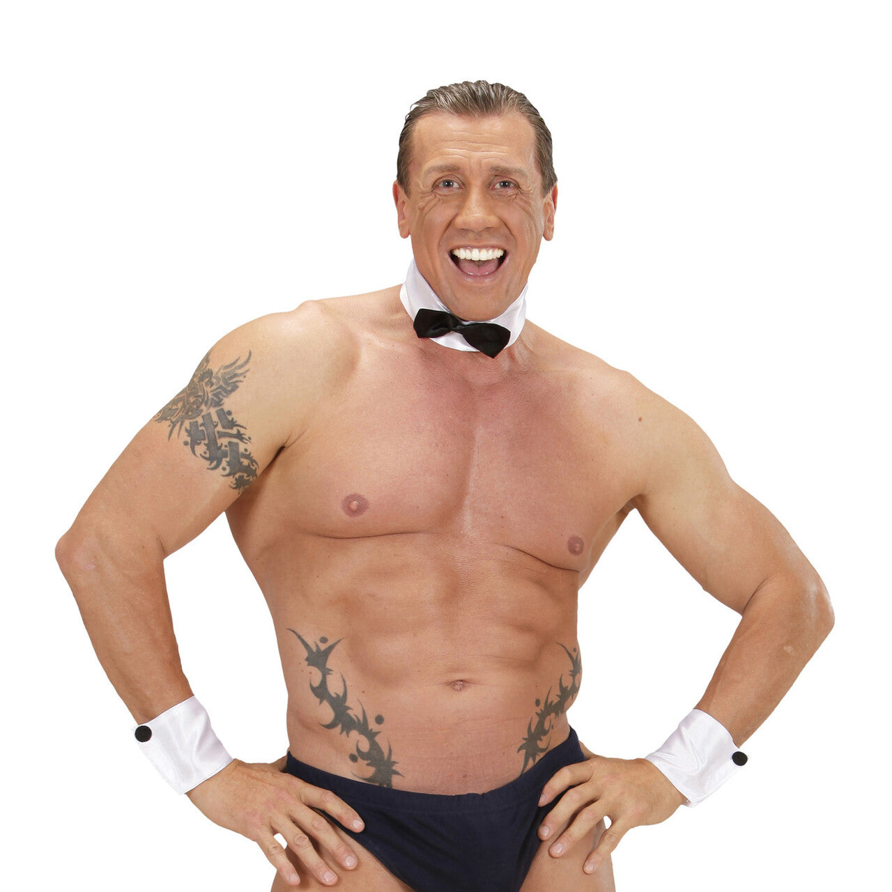 Op deze afbeelding zie je een Accessoires, van het merk Widmann. Stripper Set Man