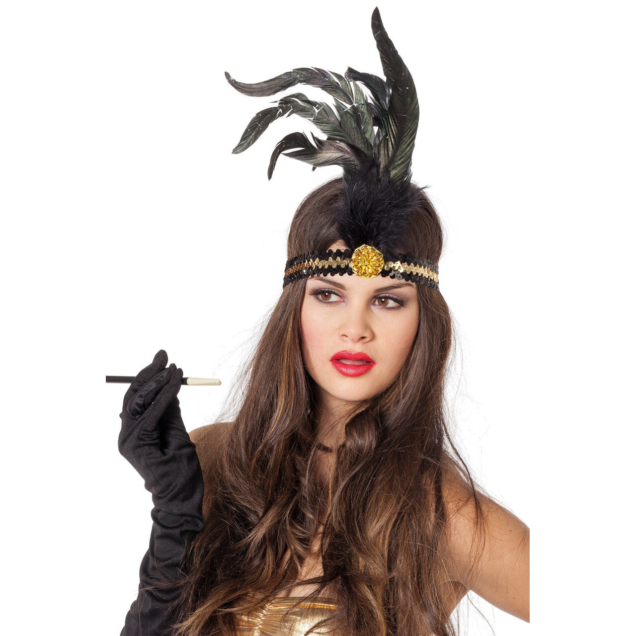Op deze afbeelding zie je een Accessoires, van het merk Wilbers. Hoofdband Jaren 20 Flapper Chic