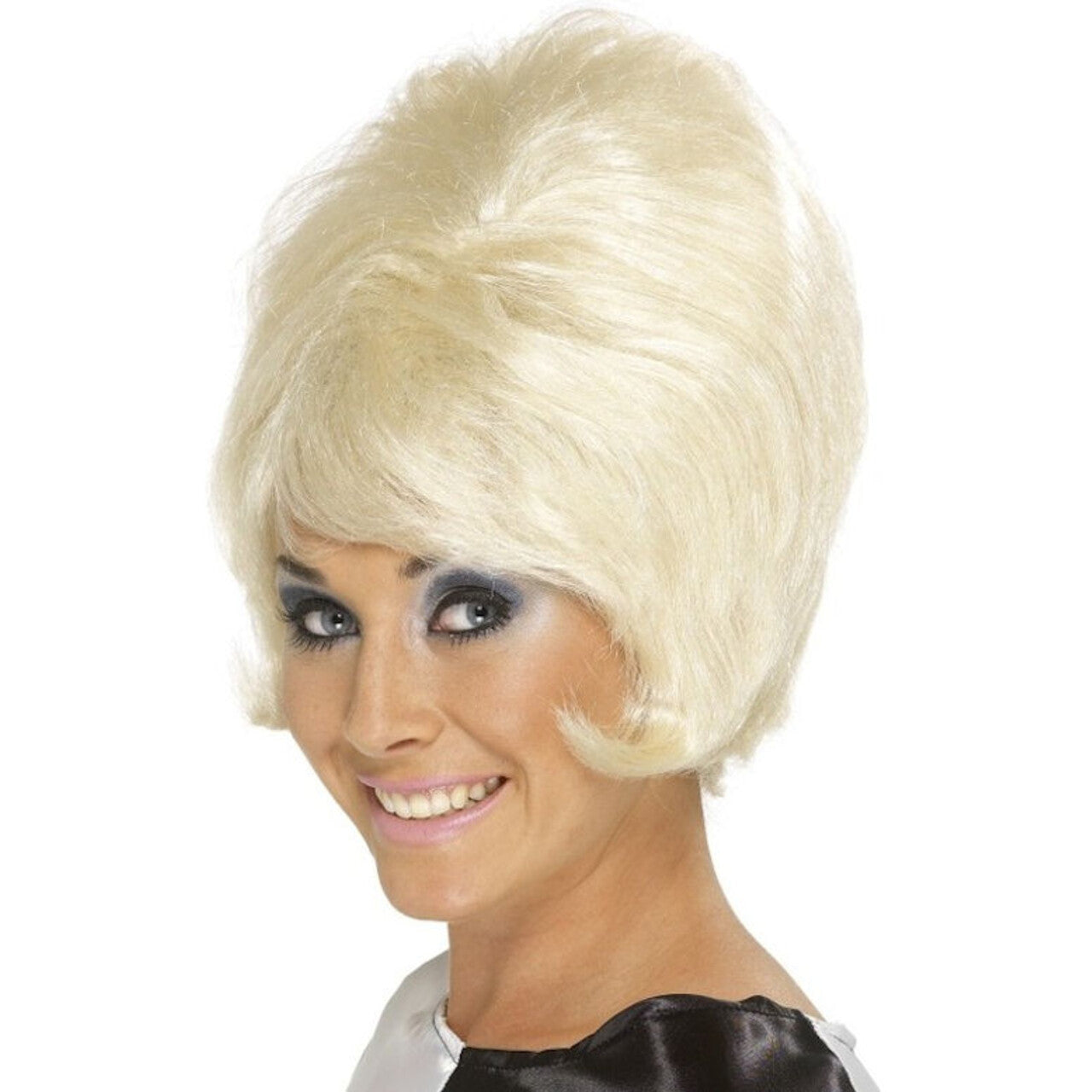 Op deze afbeelding zie je een Accessoires, van het merk Smiffy's. 60s Beehive Blonde Pruik