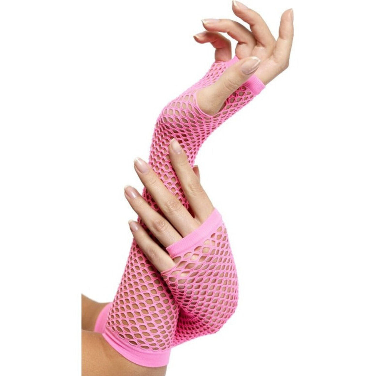 Op deze afbeelding zie je een Accessoires, van het merk Smiffy's. Hete Lange Vingerloze Visnet Handschoenen Vrouw