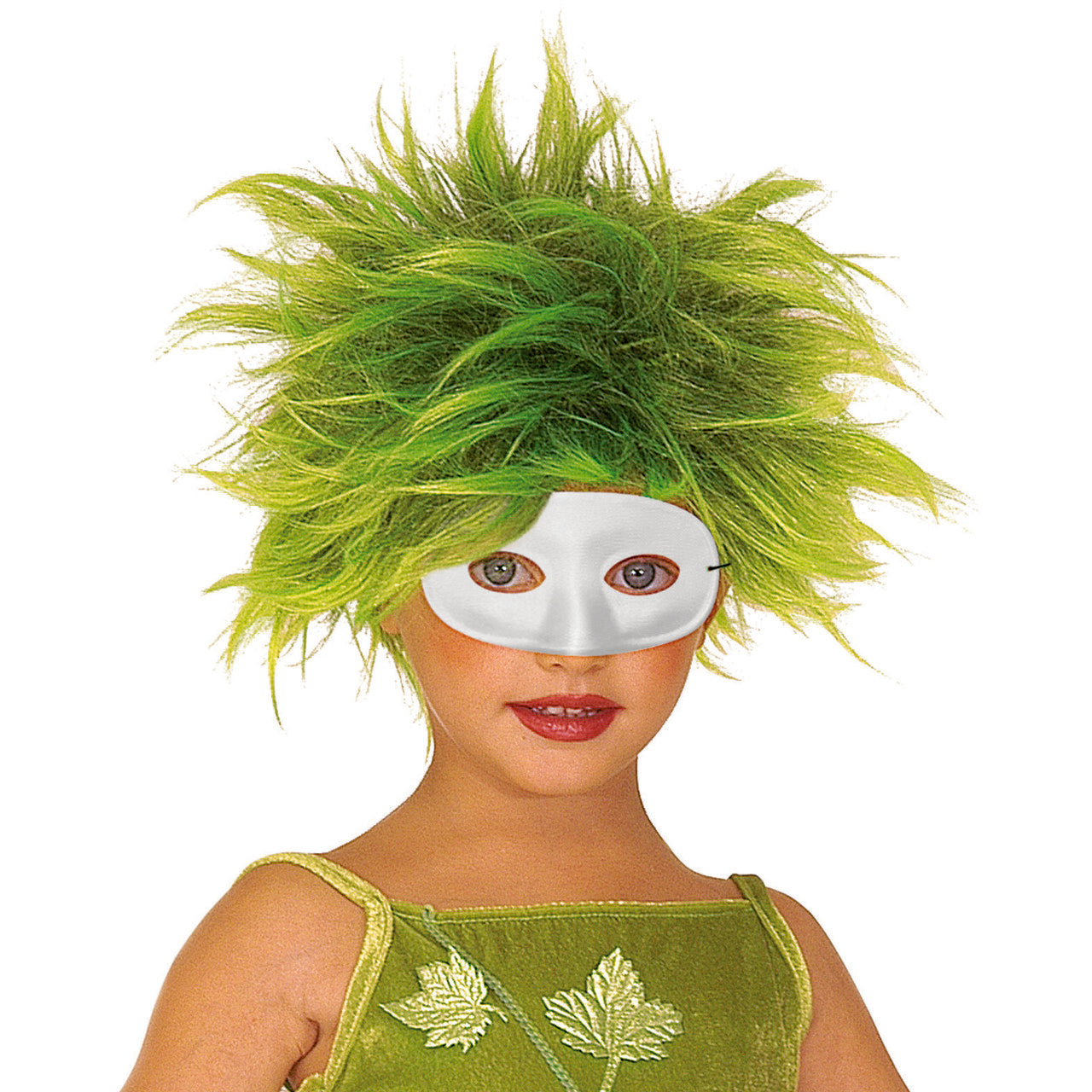 Op deze afbeelding zie je een Accessoires, van het merk Widmann. Ovaal Oogmasker, Mascherina Wit Kind