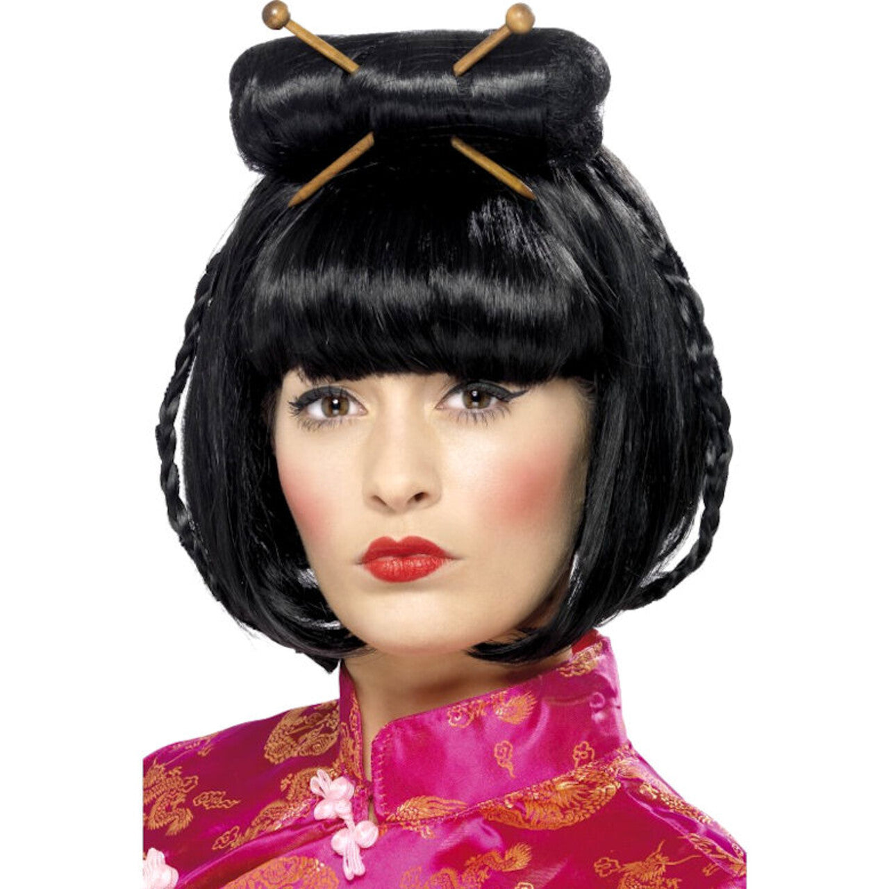 Op deze afbeelding zie je een Accessoires, van het merk Smiffy's. Oosterse Dame Pruik Vrouw