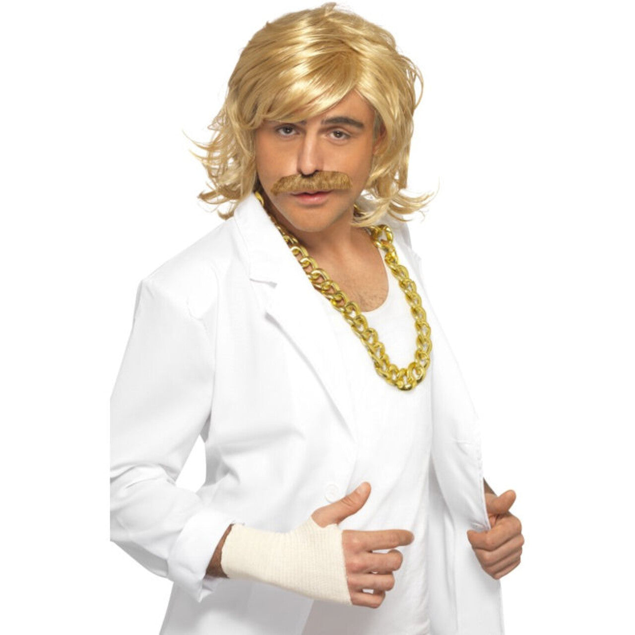 Op deze afbeelding zie je een Accessoires, van het merk Smiffy's. Keith Lemon Pruik & Snor
