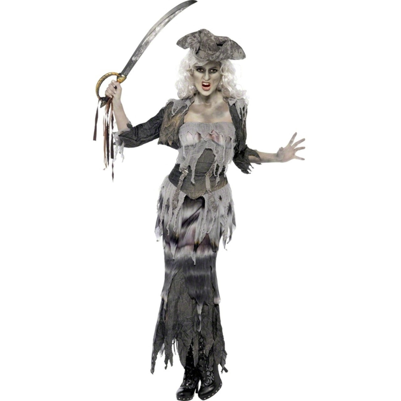 Op deze afbeelding zie je een Kostuums, van het merk Smiffy's. Vrouwelijke Piraat Halloween Vrouw Kostuum