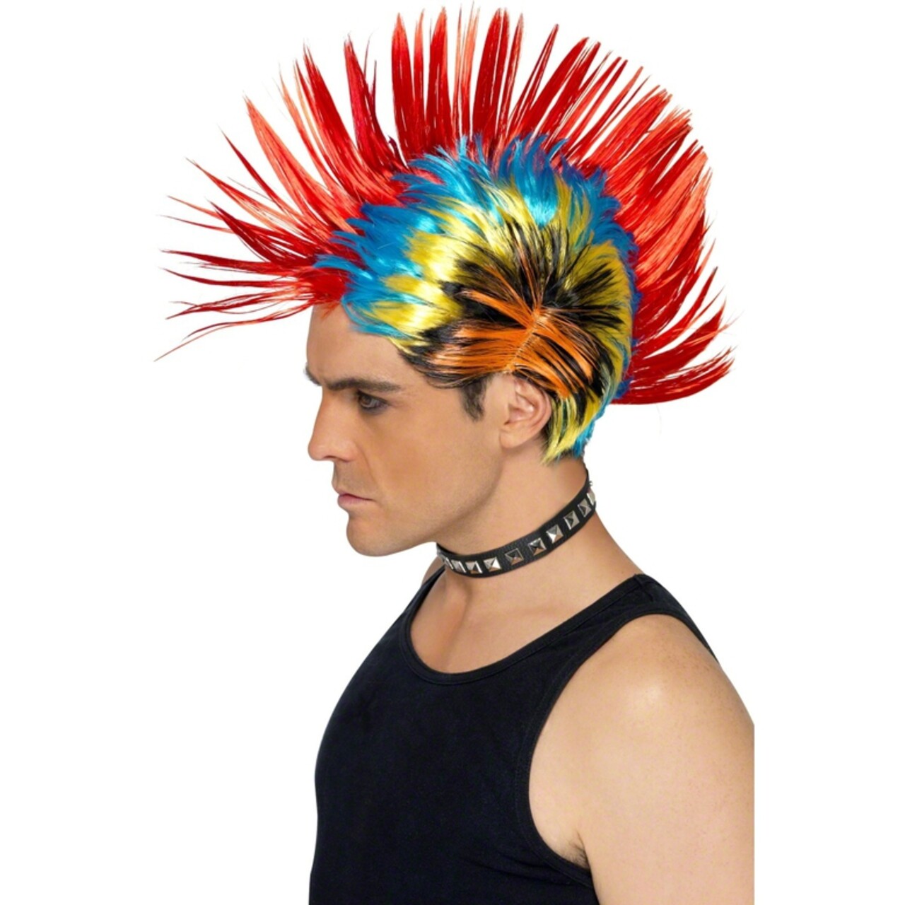 Op deze afbeelding zie je een Accessoires, van het merk Smiffy's. 80s Hanekam Pruik