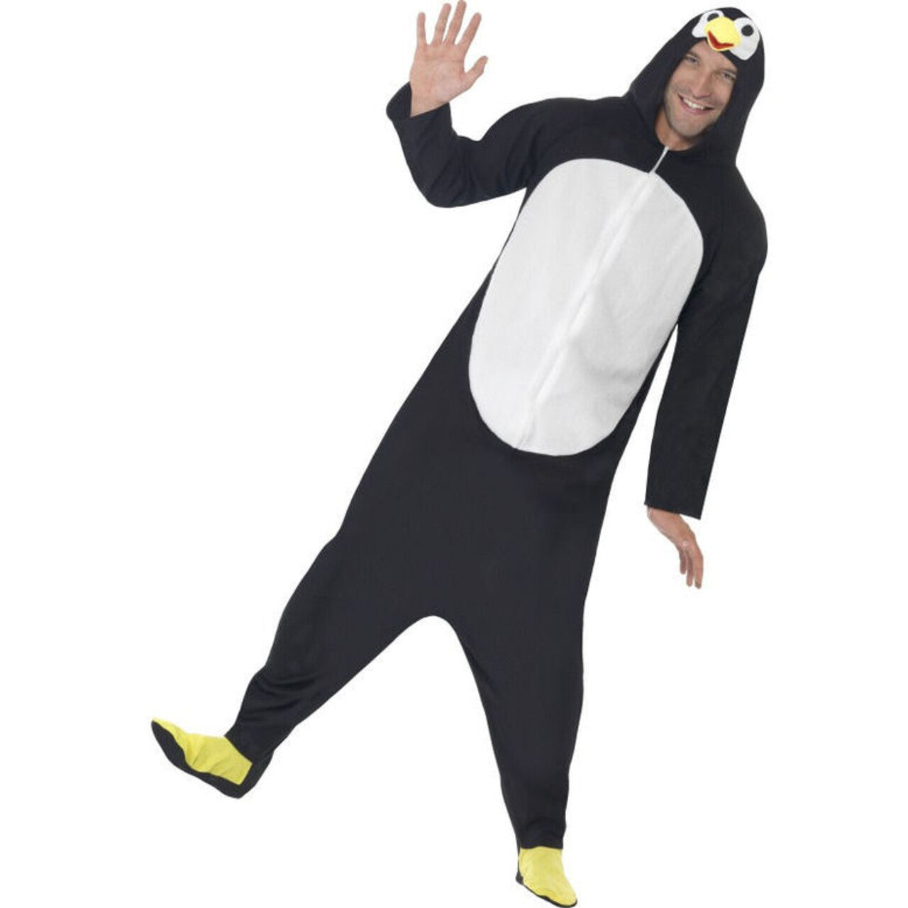Op deze afbeelding zie je een Kostuums, van het merk Smiffy's. Pinguin Onesie Kostuum