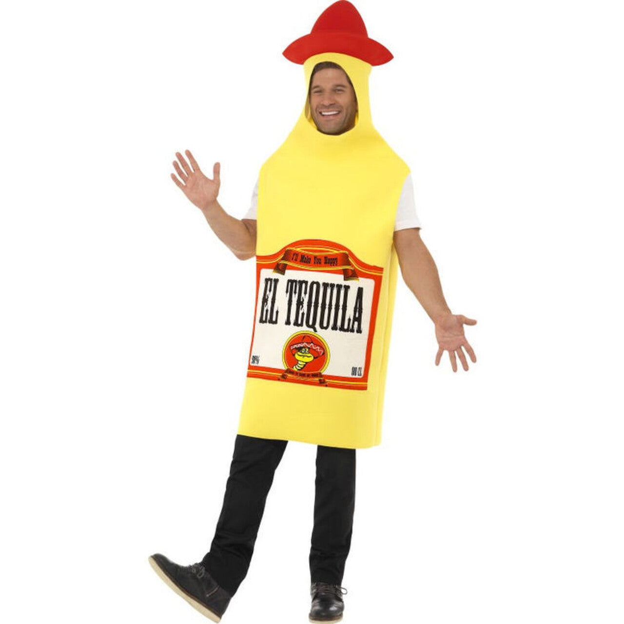 Op deze afbeelding zie je een Kostuums, van het merk Smiffy's. Tequila Fles Outfit