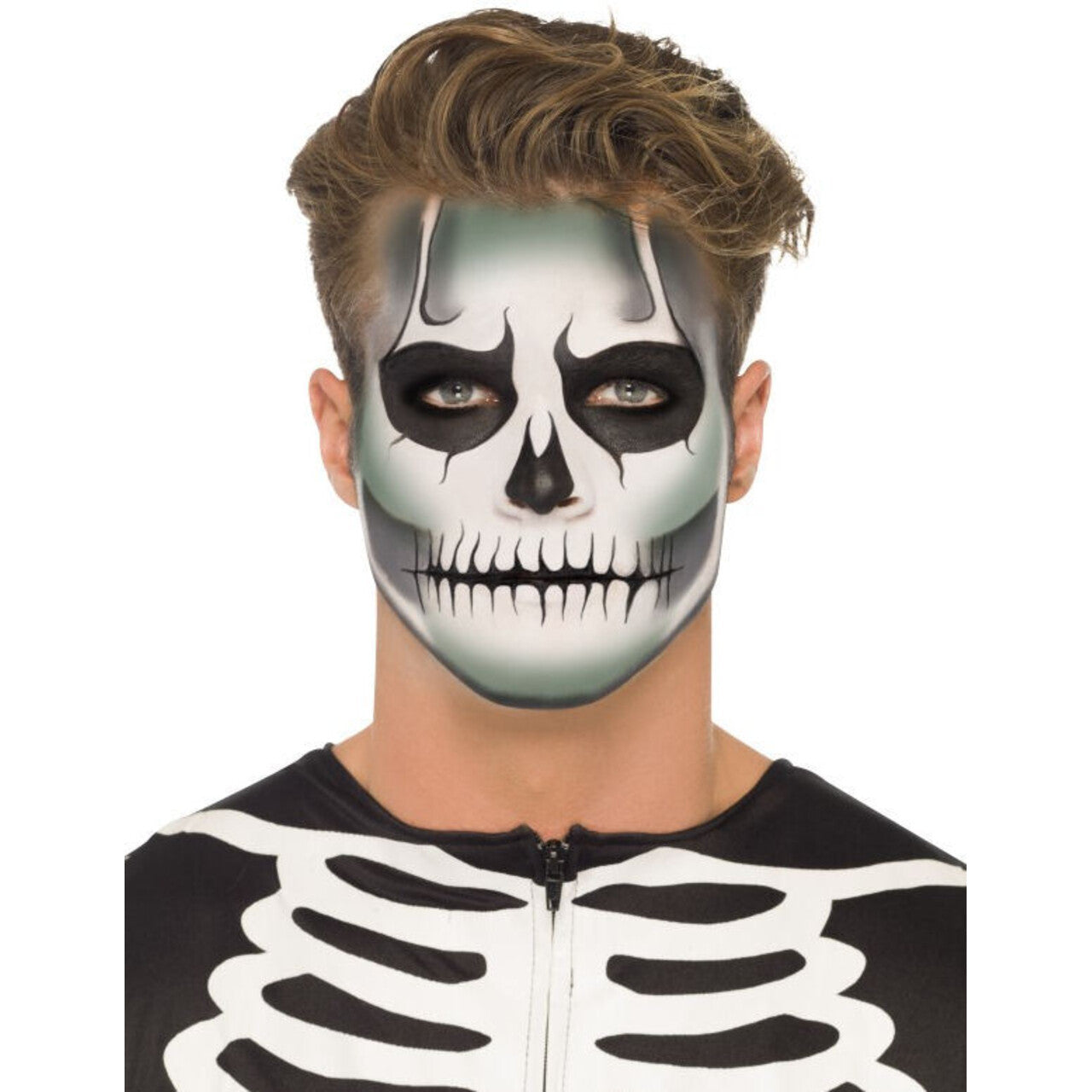 Op deze afbeelding zie je een Accessoires, van het merk Smiffy's. Glow-In-The-Dark Skelet Make-Up Set