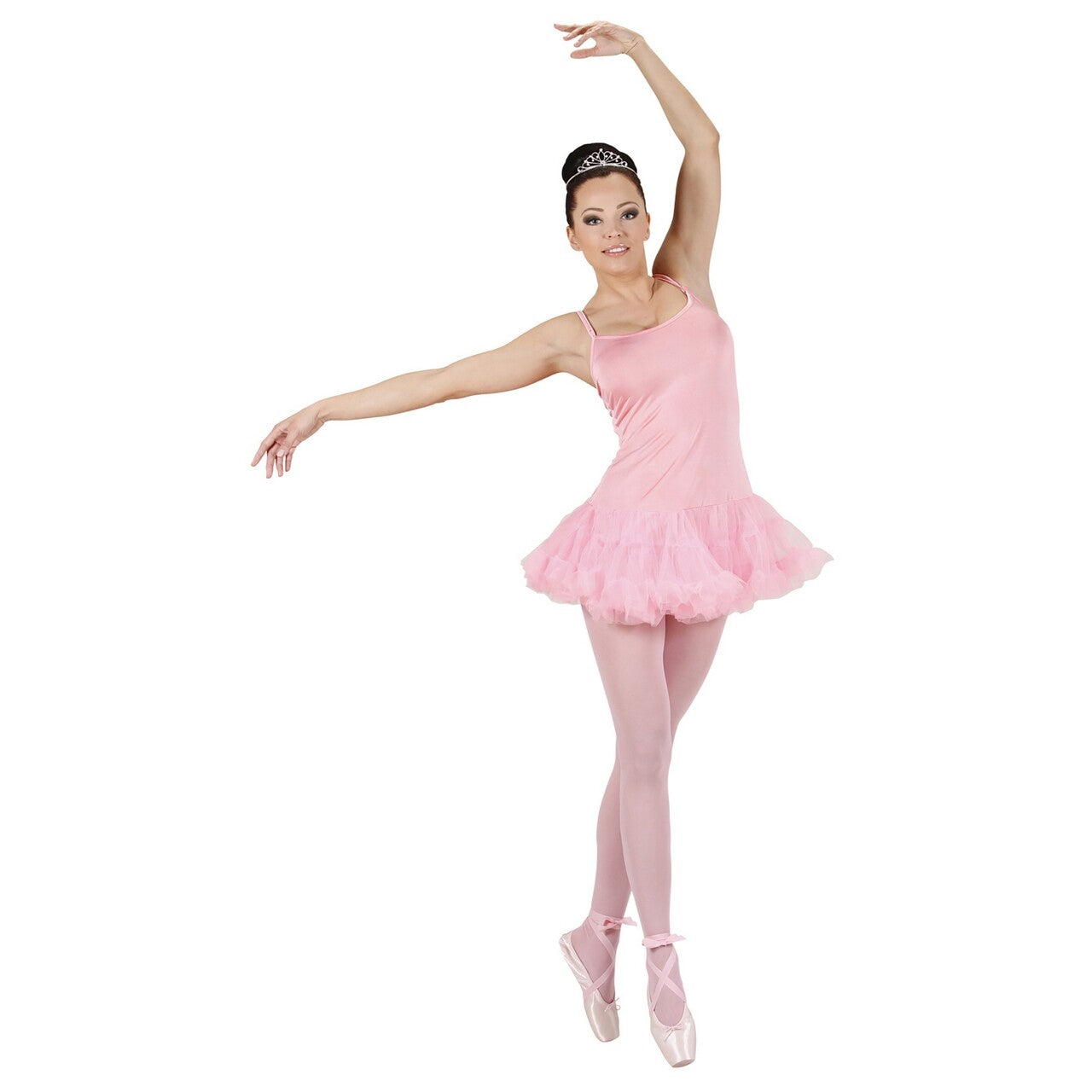 Op deze afbeelding zie je een Kostuums, van het merk Widmann. Prima Ballerina Roze Vrouw Kostuum