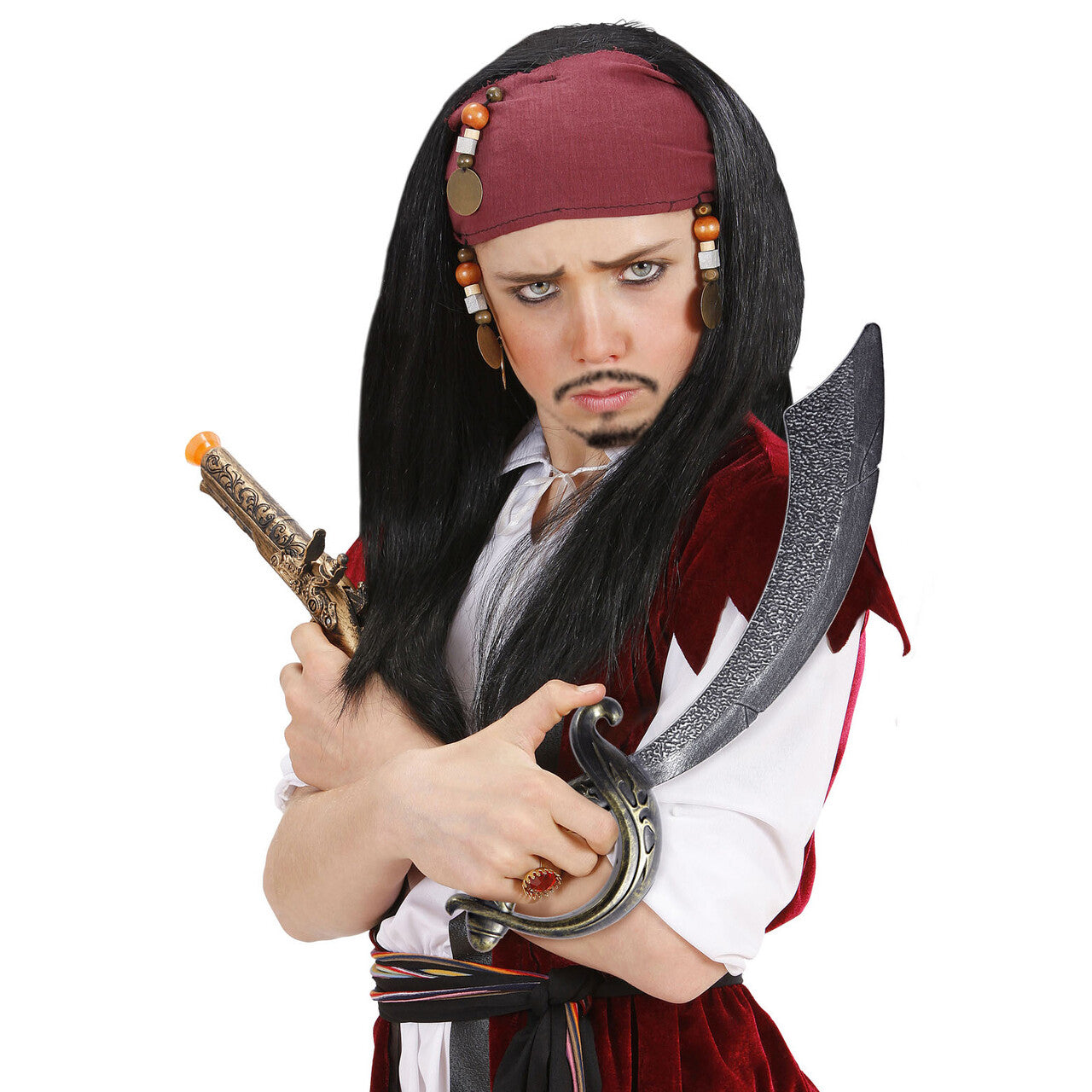 Op deze afbeelding zie je een Accessoires, van het merk Widmann. Zwaard Piraat Woeste Zee