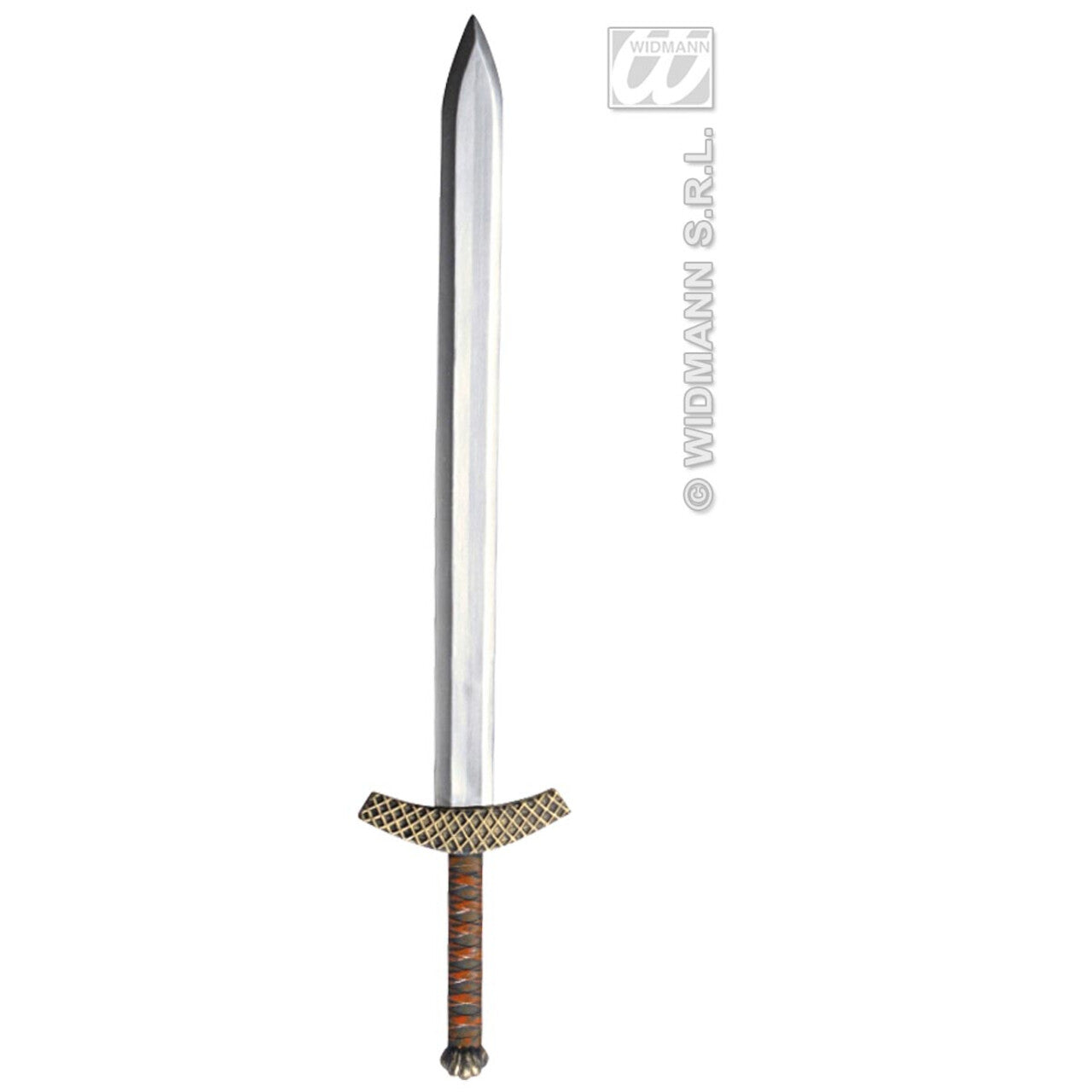 Op deze afbeelding zie je een Accessoires, van het merk Widmann. Metallic Zwaard Veroveraar 86 Centimeter