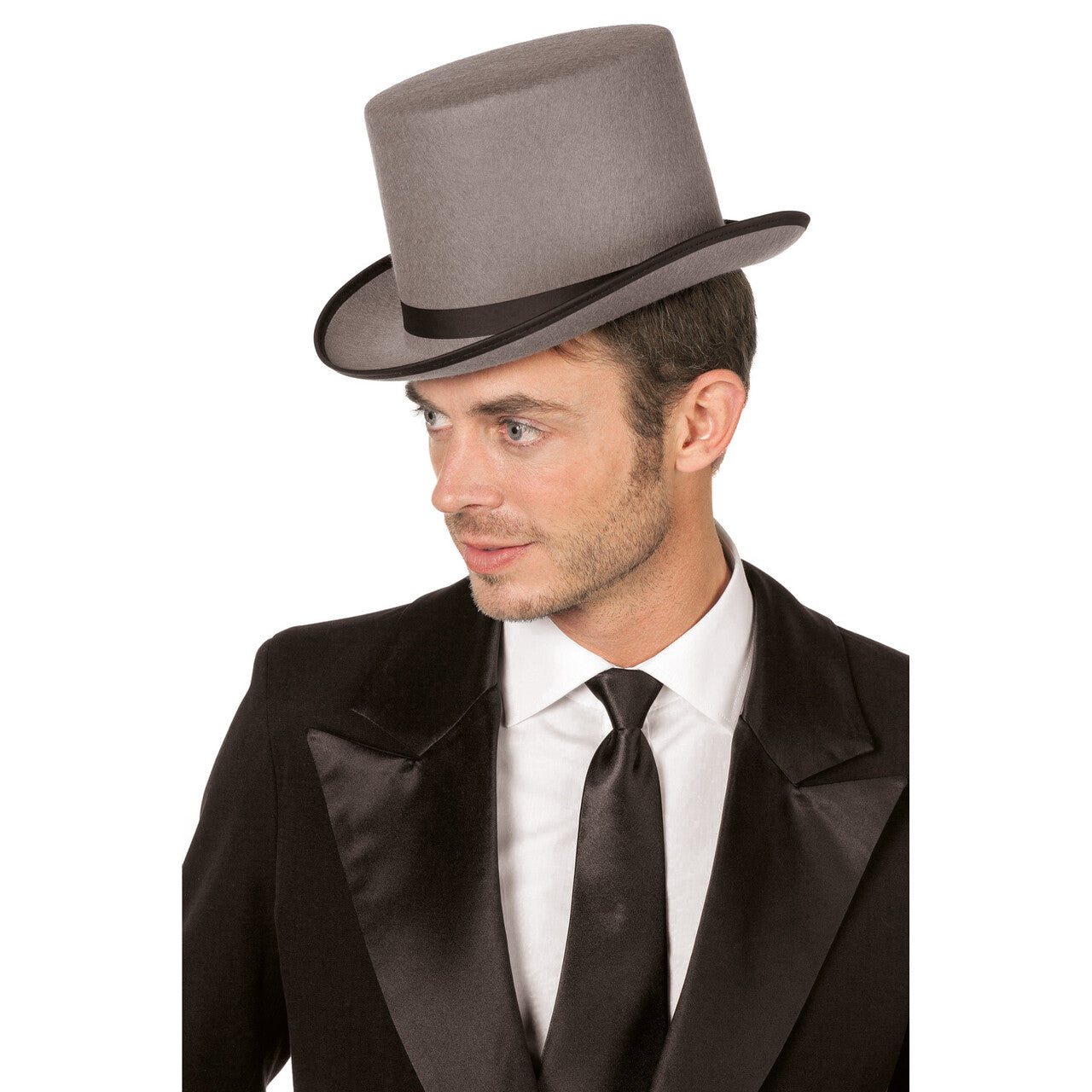 Op deze afbeelding zie je een Accessoires, van het merk Wilbers. Grijze Hoge Hoed