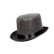 Op deze afbeelding zie je een Accessoires, van het merk Wilbers. Hoge Hoed Silver Glam Party