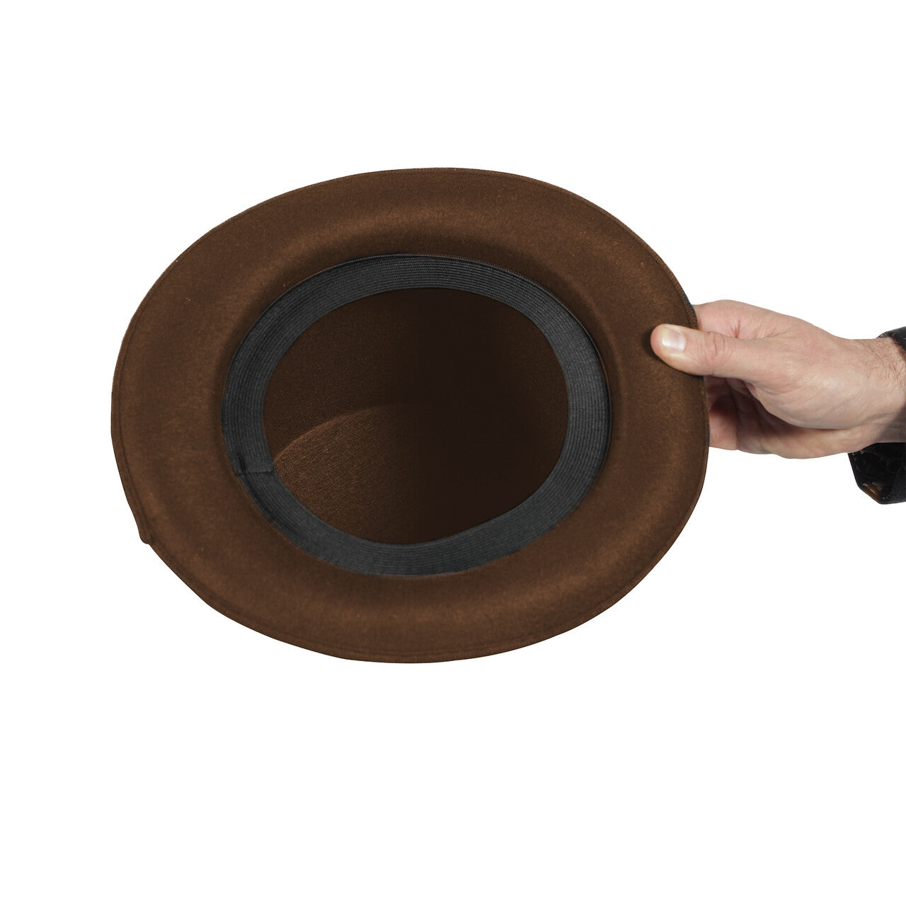 Op deze afbeelding zie je een Accessoires, van het merk Wilbers. Hoge Hoed Nette Gelegenheden Bruin