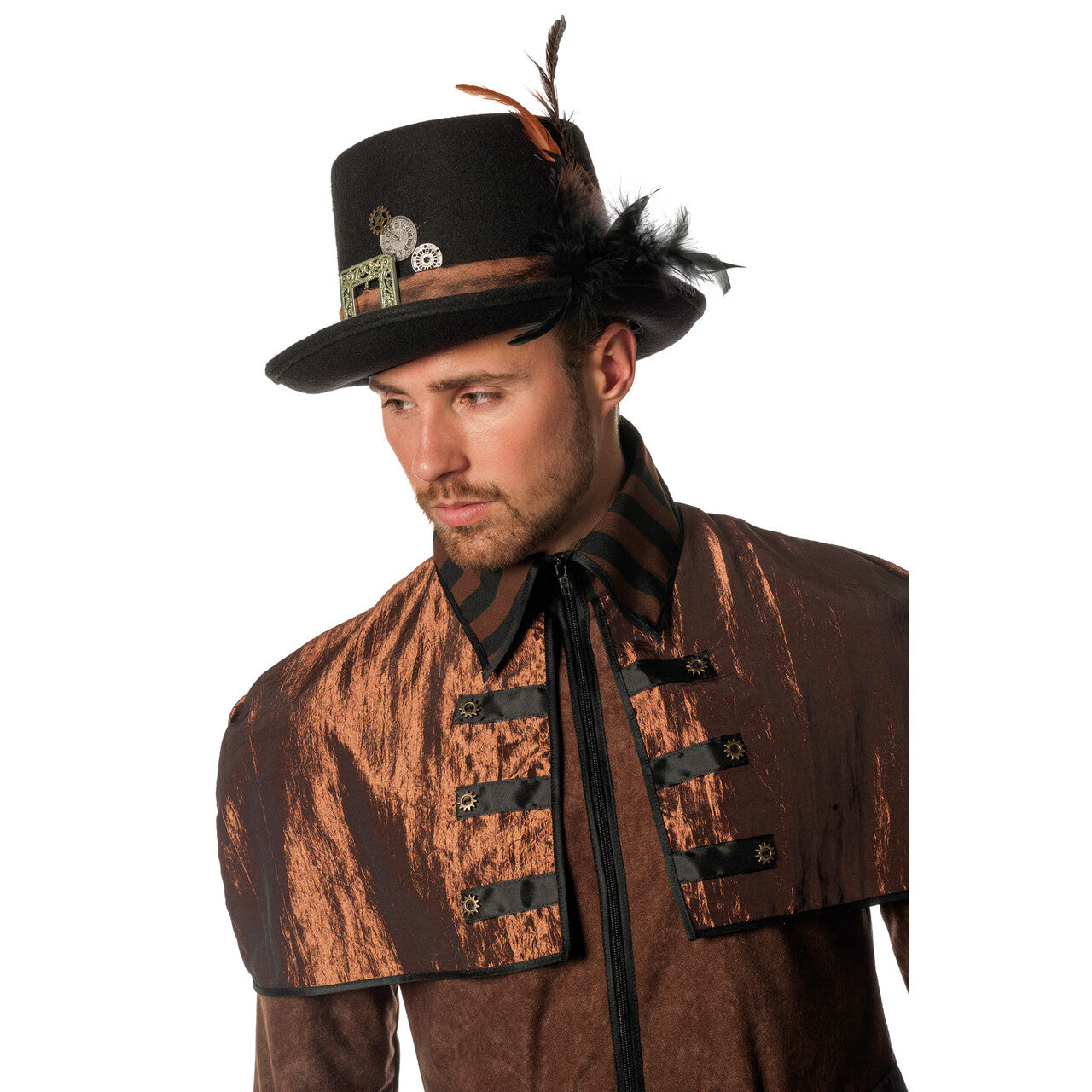 Op deze afbeelding zie je een Accessoires, van het merk Wilbers. Hoed Steampunk Time Traveller