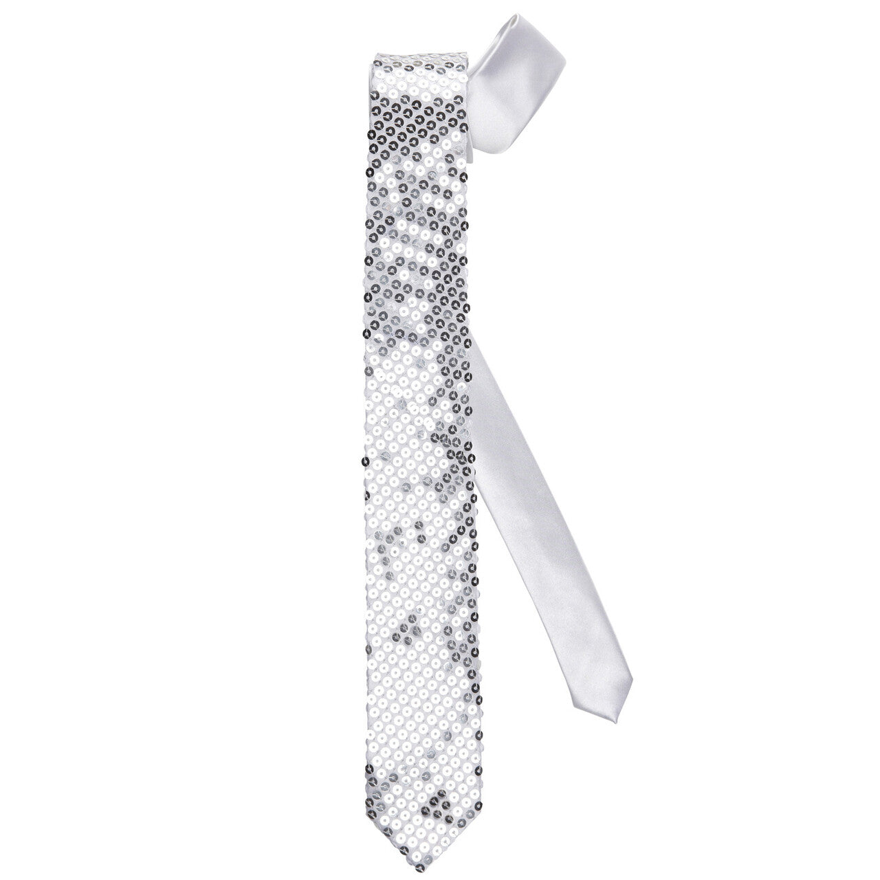 Op deze afbeelding zie je een Accessoires, van het merk Widmann. Stropdas Pailletten Zilver
