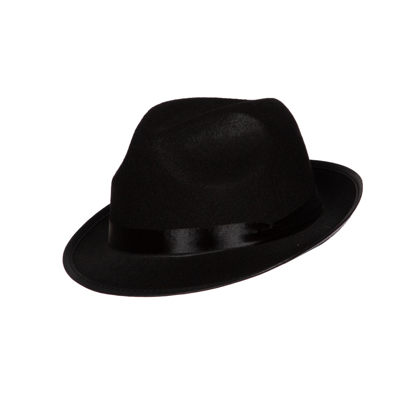 Op deze afbeelding zie je een Accessoires, van het merk Wilbers. Jaren 20 Hoed Zwart Maffia Baas
