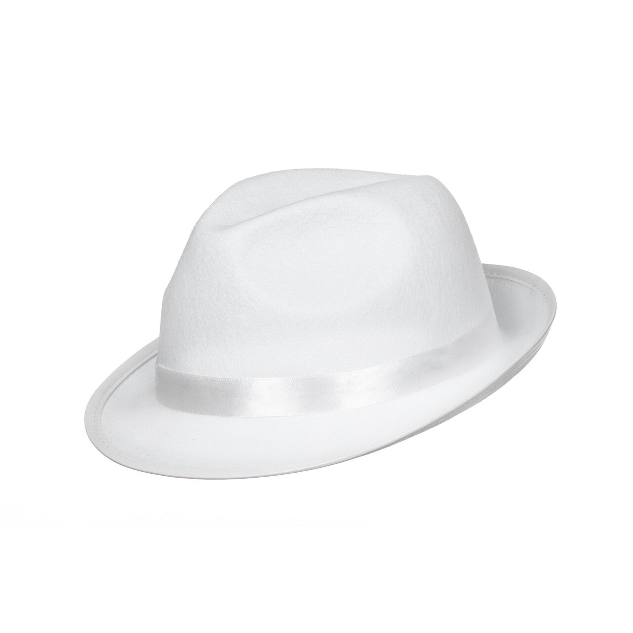 Op deze afbeelding zie je een Accessoires, van het merk Wilbers. Jaren 20 Hoed Wit Maffia Baas