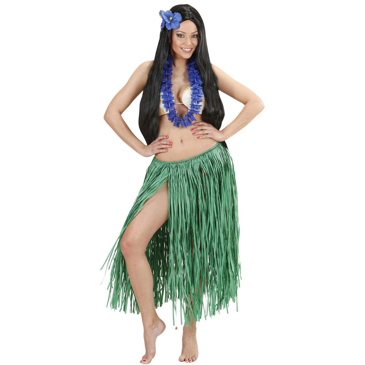 Op deze afbeelding zie je een Accessoires, van het merk Widmann. Hawaii Krans Blauw