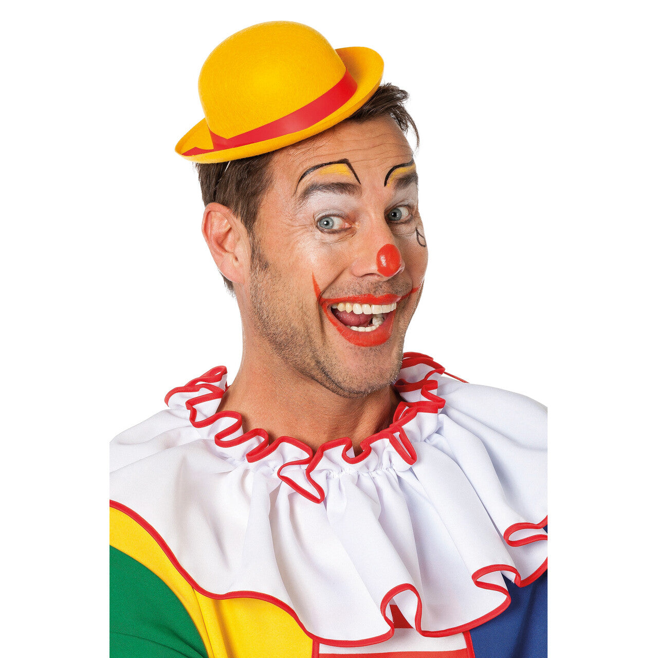Op deze afbeelding zie je een Accessoires, van het merk Wilbers. Mini Bolhoed Geel Clown