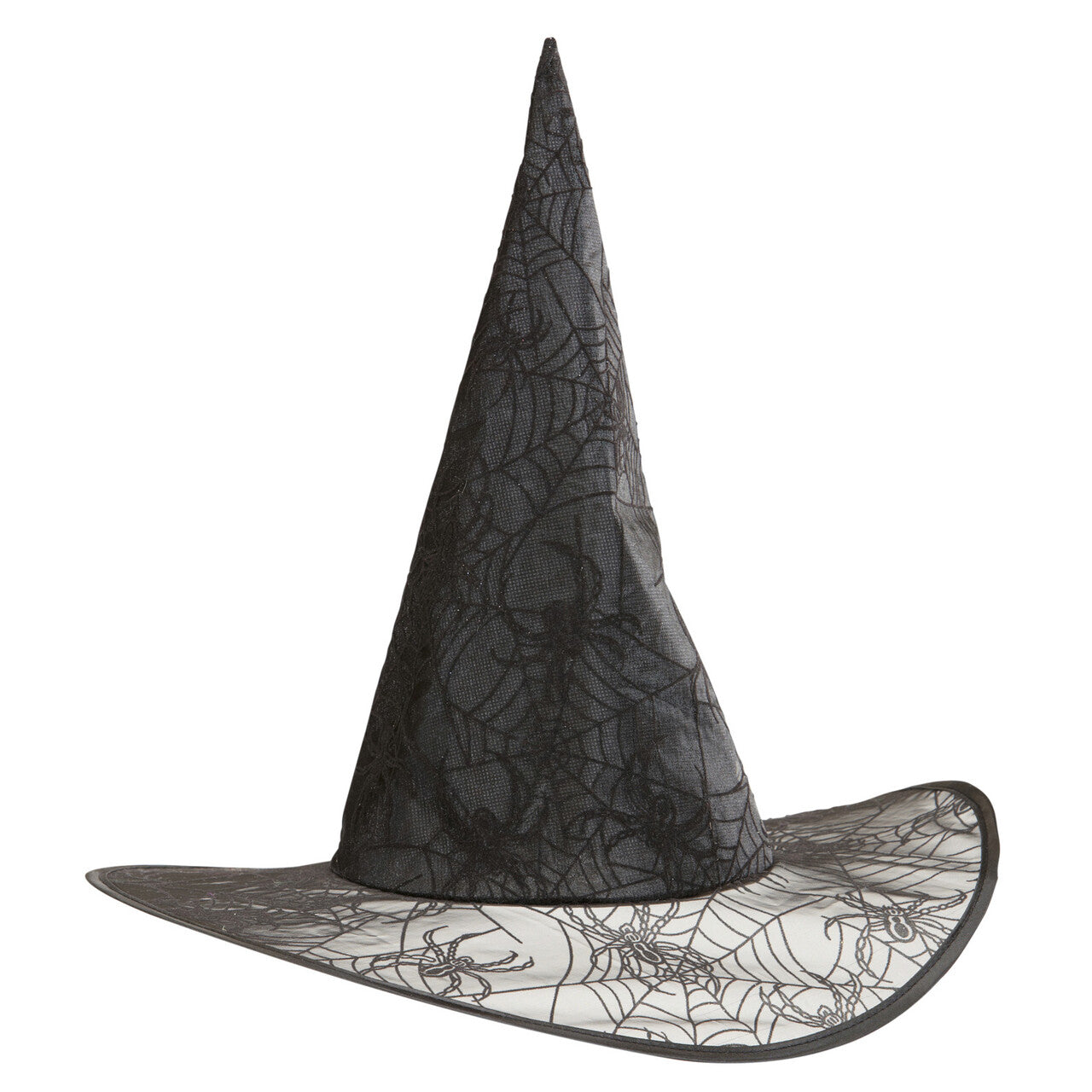 Op deze afbeelding zie je een Accessoires, van het merk Widmann. Heksenhoed Spinnenweb Met Spinnen