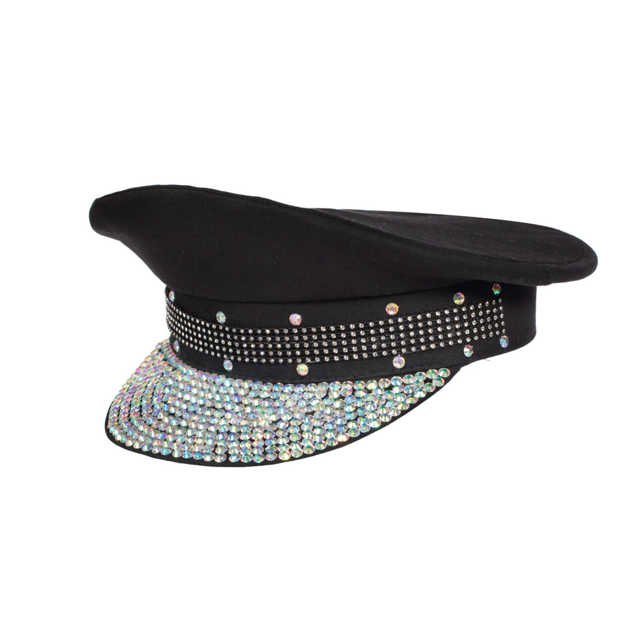 Op deze afbeelding zie je een Accessoires, van het merk Wilbers. Pet Burning Man Officier Zwart Bling