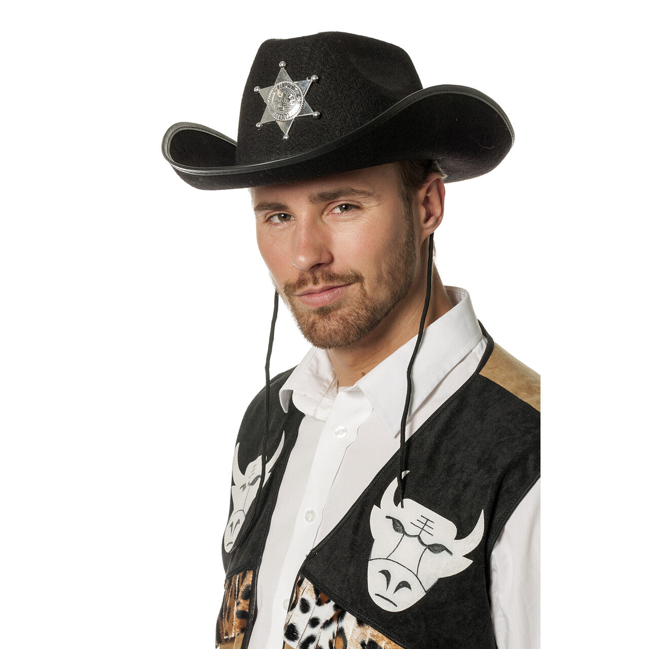 Op deze afbeelding zie je een Accessoires, van het merk Wilbers. Hoed Cowboy Sheriff Bully