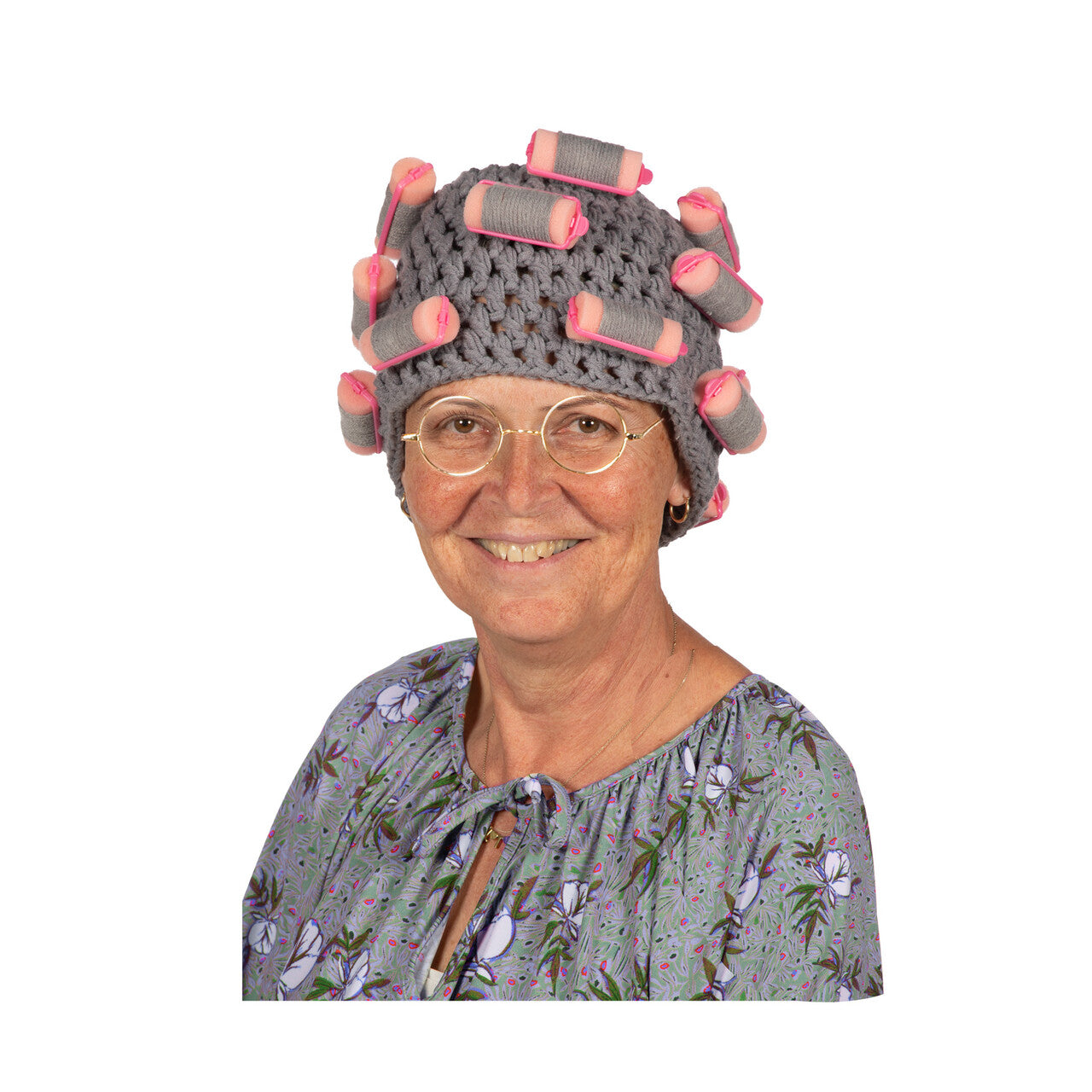 Op deze afbeelding zie je een Accessoires, van het merk Wilbers. Muts Krulspelden Oma Flodder