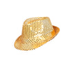 Mister Pimpman Gangsterhoed Pailletten Goud