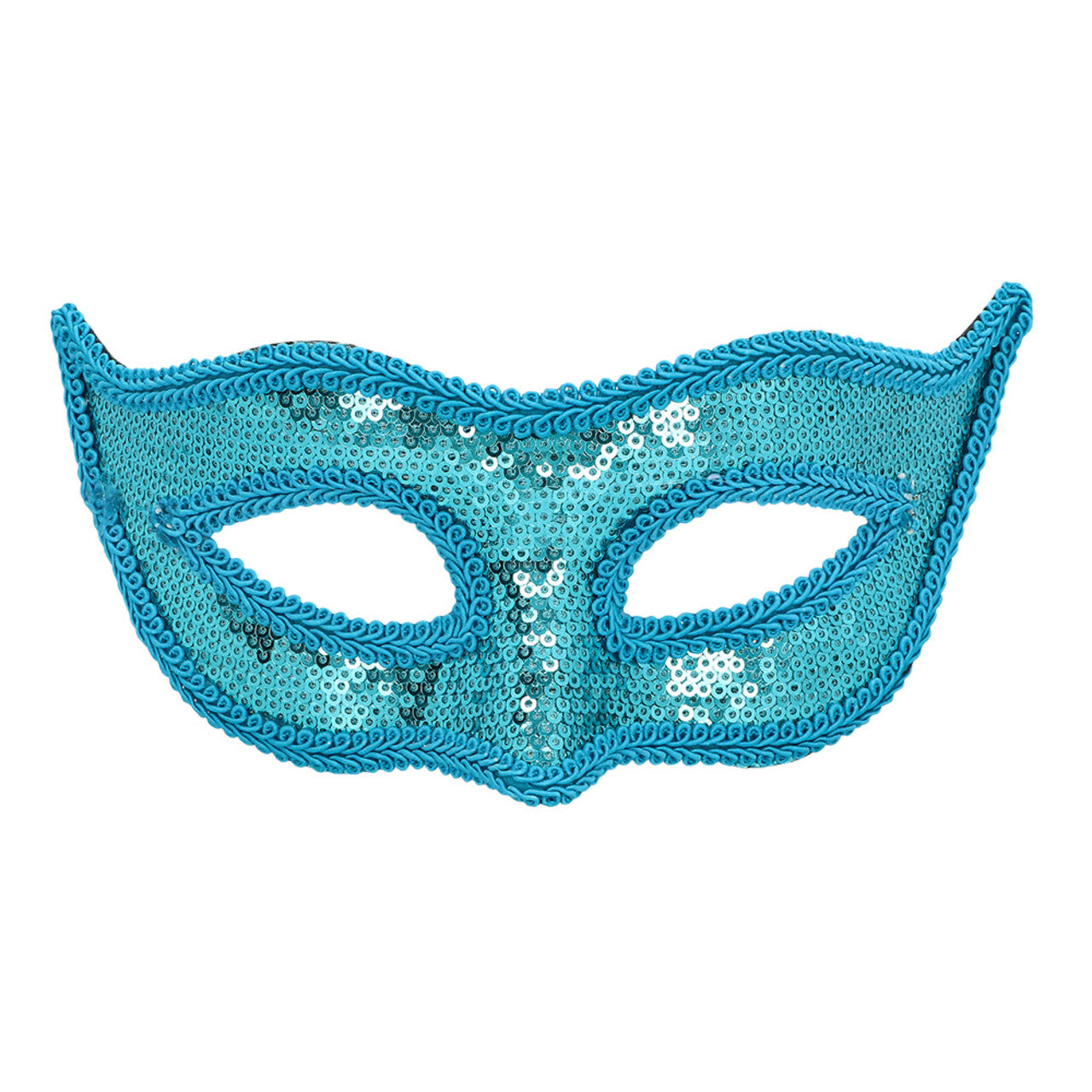 Op deze afbeelding zie je een Accessoires, van het merk Boland. Masker Venice Mystique Pailletten Masker Blauw