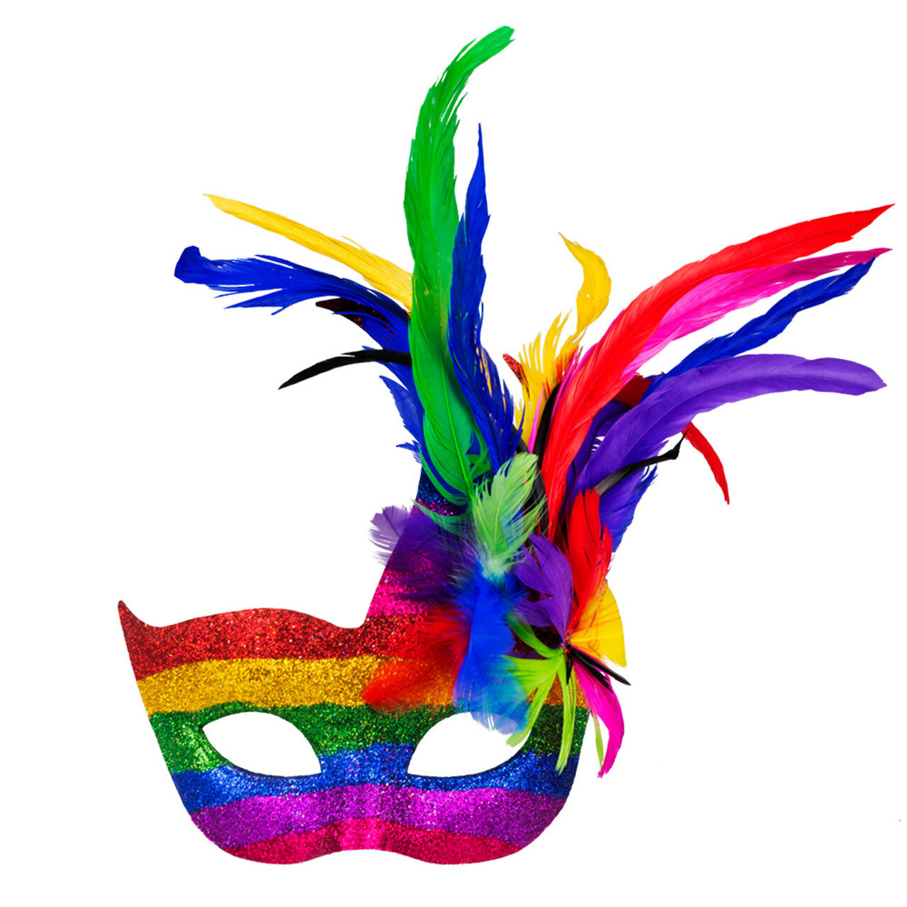 Op deze afbeelding zie je een Accessoires, van het merk Boland. Venetiaans Regenboogmasker