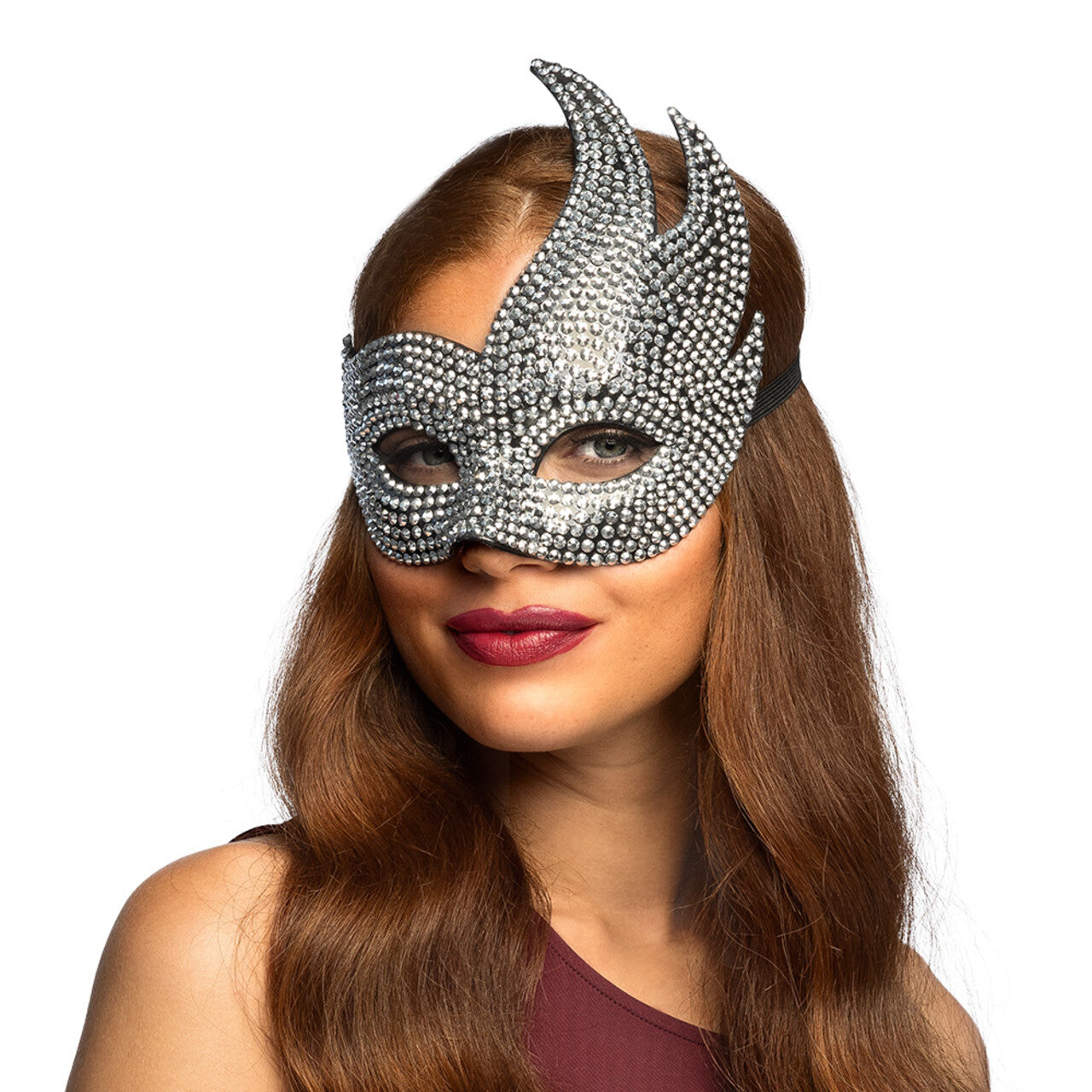 Op deze afbeelding zie je een Accessoires, van het merk Boland. Luxe Oogmasker Rhinestone Diva